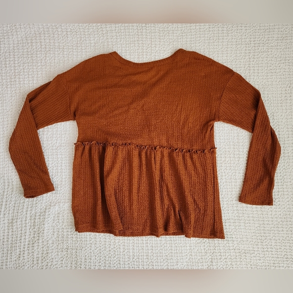 Pinkmstyle waffle knit top plus size 2X NWOT - Picture 2 of 4